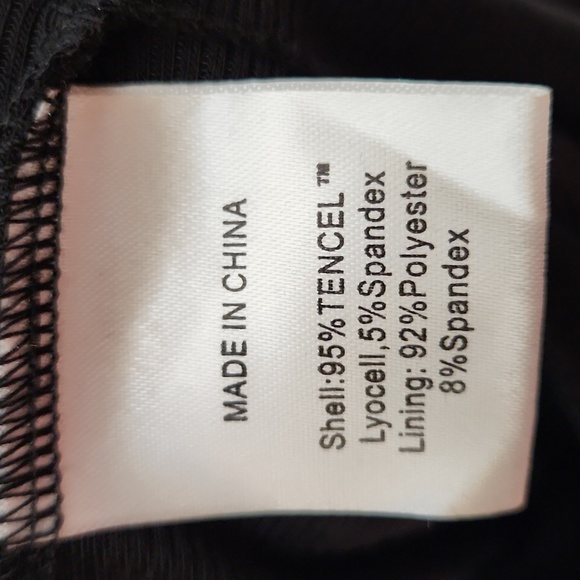 NEW Quince Tencel Rib Knit Sleeveless Dress Black Sz XS - Picture 8 of 8